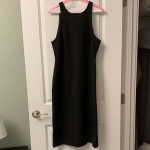 NWT!! LIKELY Black Fitted Dress with High …